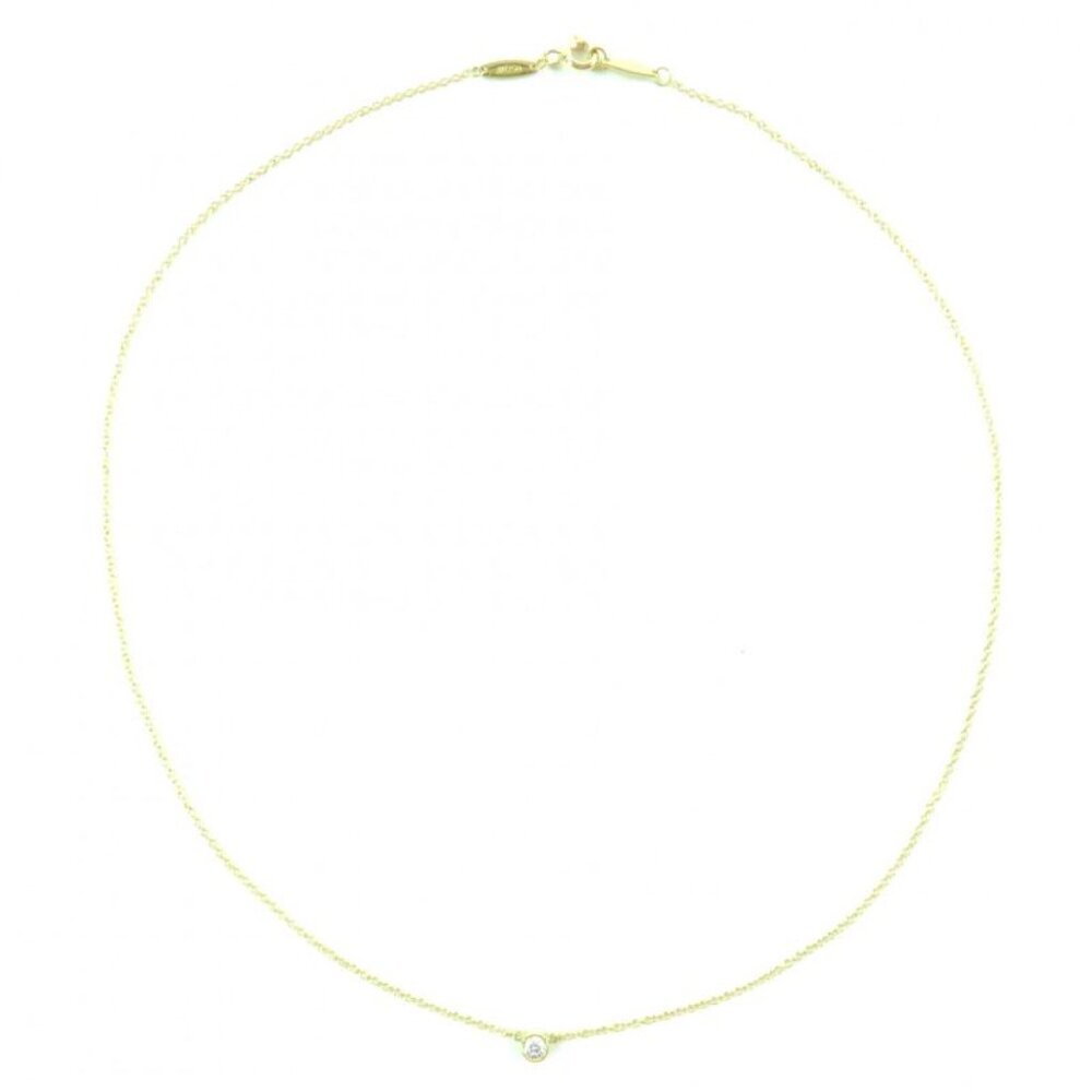 Tiffany & Co. Elsa Peretti By The Yard Necklace 18K YG Diamond 0.05ct - Picture 4 of 9